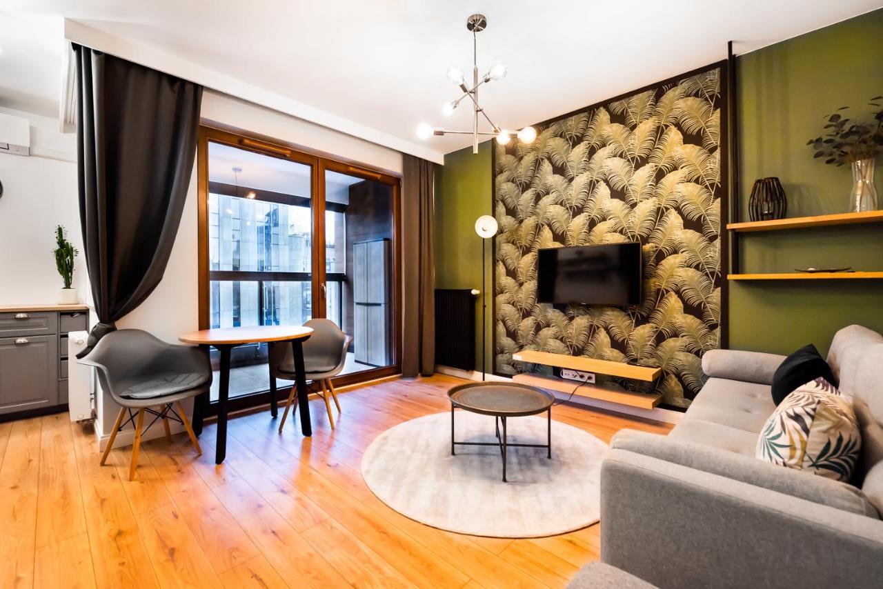 Grzybowska Luxury Apartment Warschau Exterior foto