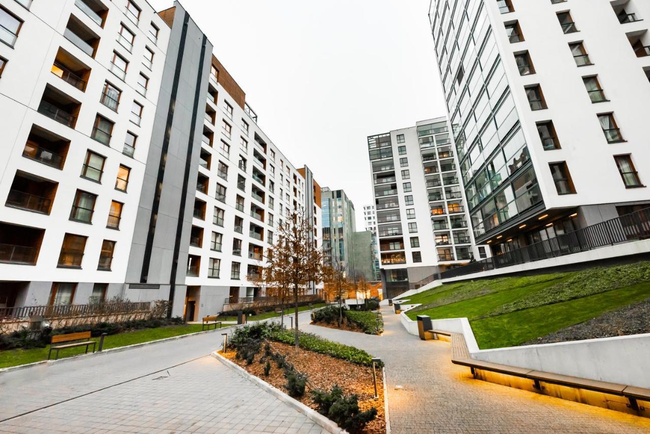 Grzybowska Luxury Apartment Warschau Exterior foto